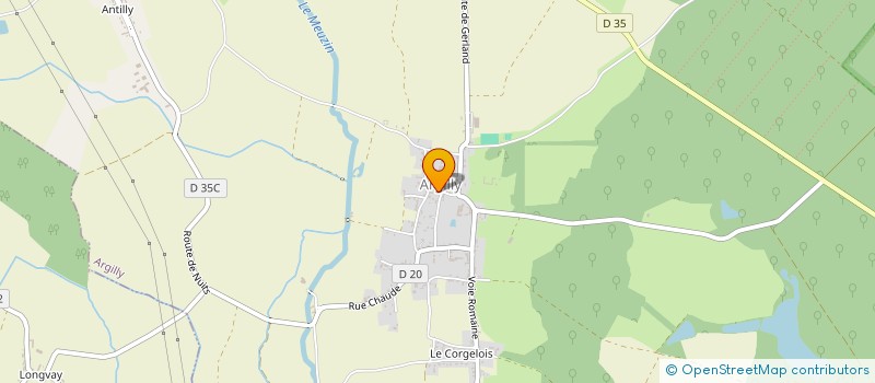 localisation de l'entreprise MADAME LAURE-HELENE COUTANT  ARGILLY