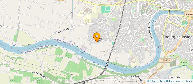 localisation de l'entreprise MADAME LAURE-HELENE PINAUX  ROMANS-SUR-ISERE