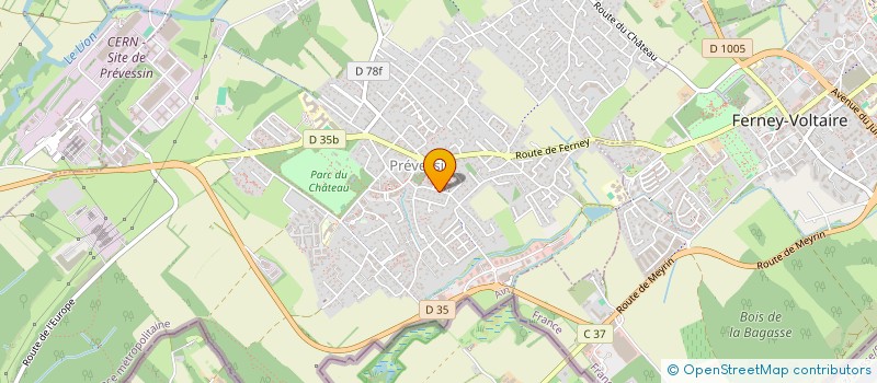 localisation de l'entreprise MADAME LAURE HERVIER  PREVESSIN-MOENS