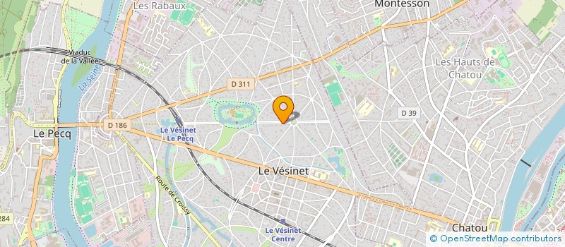 localisation de l'entreprise MADAME LAURE HISQUIN  LE VESINET