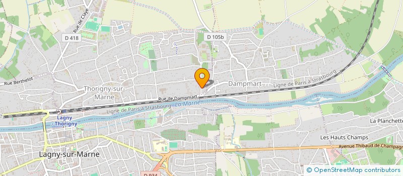 localisation de l'entreprise MADAME LAURE JACQUELET à THORIGNY-SUR-MARNE