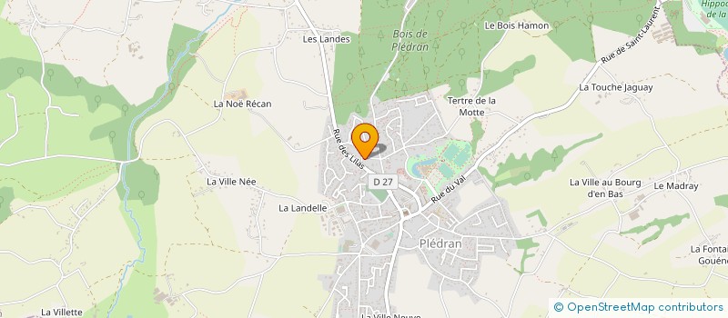 localisation de l'entreprise MADAME LAURE JACQUELINE  PLEDRAN