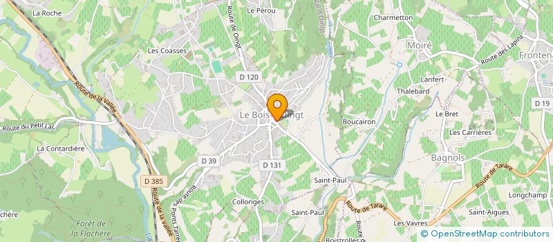 localisation de l'entreprise MADAME LAURE JAKUBIAK à VAL D'OINGT