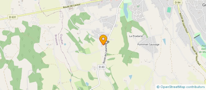 localisation de l'entreprise MADAME LAURE JANY  GRAULHET