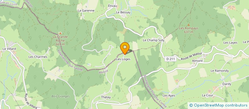 localisation de l'entreprise MADAME LAURE JOLIVET à SAINT-BONNET-DES-BRUYERES