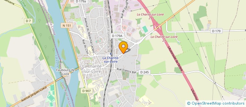 localisation de l'entreprise MADAME LAURE JUVET à LA CHARITE-SUR-LOIRE