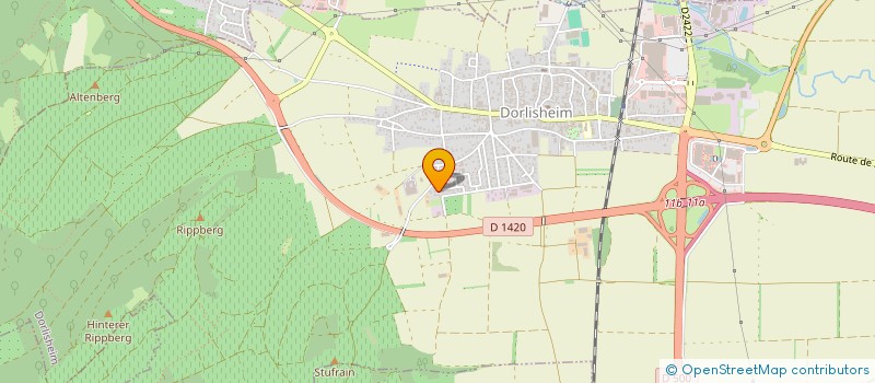 localisation de l'entreprise MADAME LAURE KARCHER  DORLISHEIM