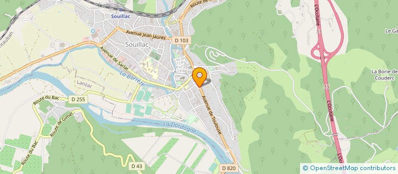 localisation de l'entreprise MADAME LAURE KULIK  SOUILLAC