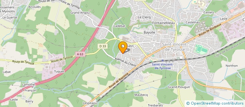 localisation de l'entreprise MADAME LAURE LABARBE  SAINT-VINCENT-DE-TYROSSE