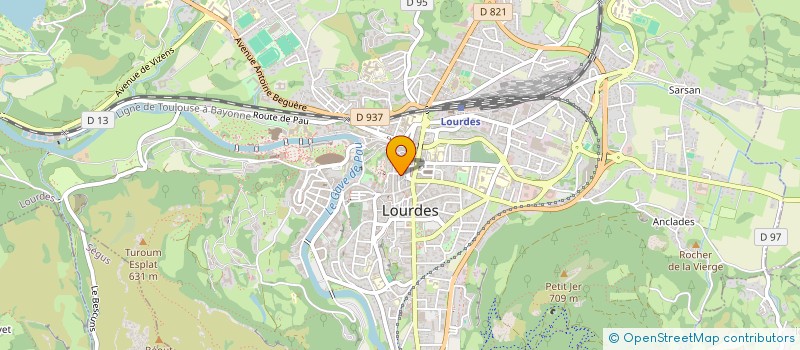 localisation de l'entreprise MADAME LAURE LABORDE  LOURDES