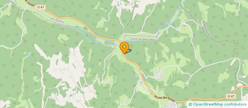localisation de l'entreprise MADAME LAURE LACOMBE  SAINT-ANDRE-D'ALLAS