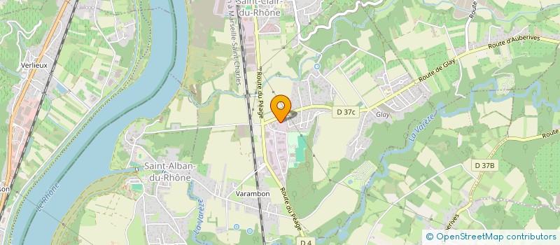 localisation de l'entreprise MADAME LAURE LAGRAVE  SAINT-CLAIR-DU-RHONE