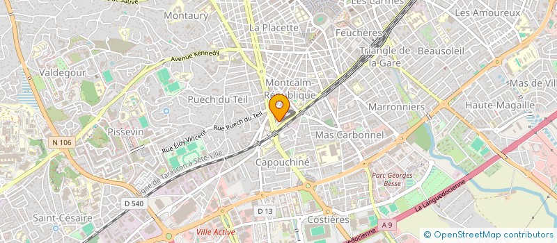 localisation de l'entreprise MADAME LAURE LALANNE  NIMES