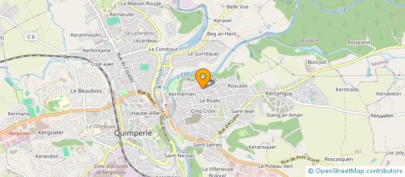 localisation de l'entreprise MADAME LAURE LANDRU à QUIMPERLE