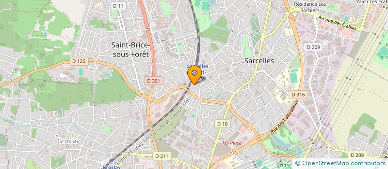 localisation de l'entreprise MADAME LAURE LAURE MONIQUE GEORGETTE STADELMANN  SARCELLES