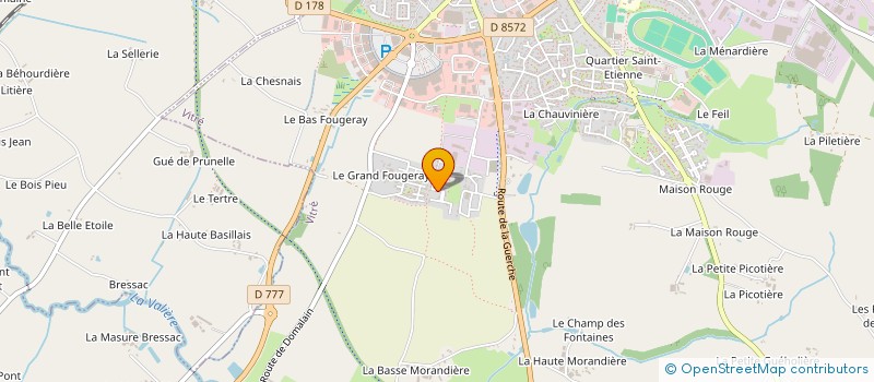 localisation de l'entreprise MADAME LAURE LE BER  VITRE