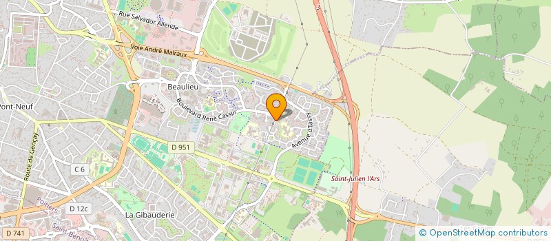 localisation de l'entreprise MADAME LAURE LE MALLET  POITIERS