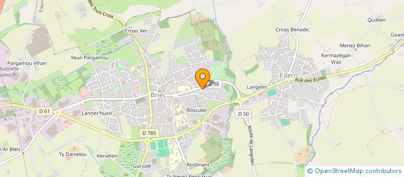 localisation de l'entreprise MADAME LAURE LE MEUR  BRIEC