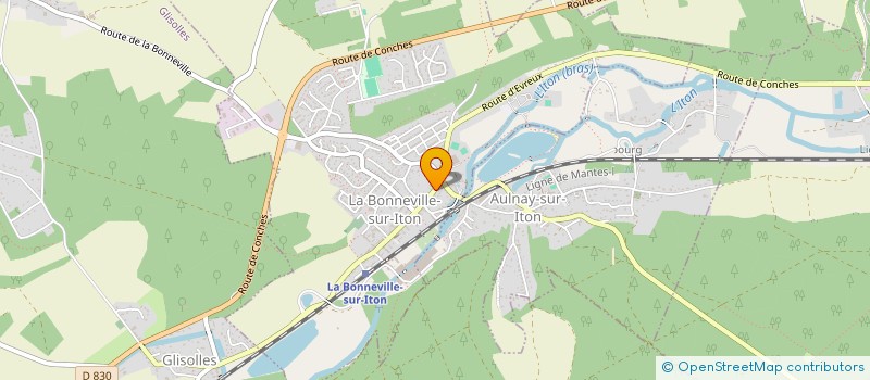 localisation de l'entreprise MADAME LAURE LEBRUN à LA BONNEVILLE-SUR-ITON