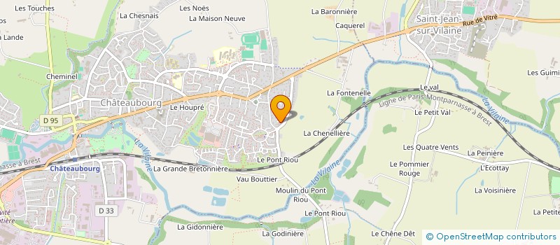 localisation de l'entreprise MADAME LAURE LECLAIR  CHATEAUBOURG