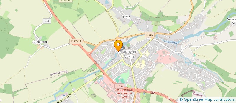 localisation de l'entreprise MADAME LAURE LECLERC  MAGNY-EN-VEXIN