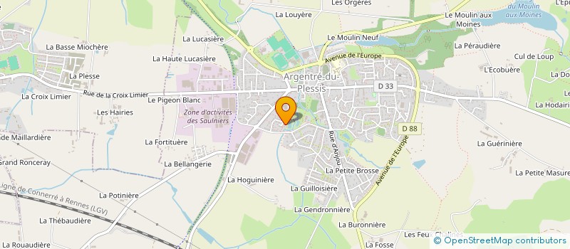 localisation de l'entreprise MADAME LAURE LECUYER  ARGENTRE-DU-PLESSIS