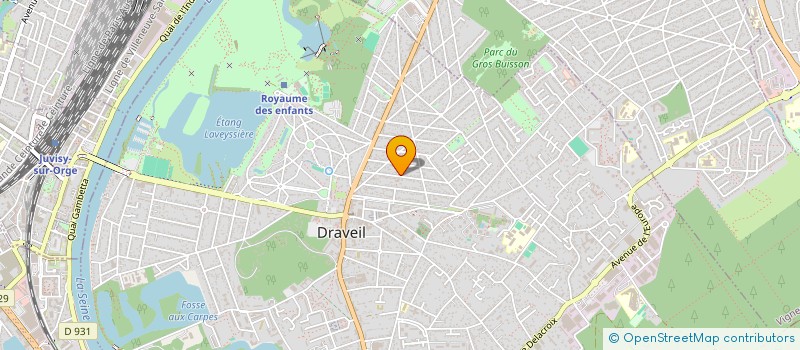 localisation de l'entreprise MADAME LAURE LEFEVRE à DRAVEIL