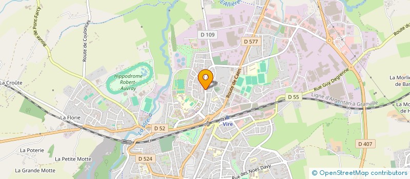 localisation de l'entreprise MADAME LAURE LEROYER  VIRE NORMANDIE