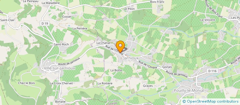 localisation de l'entreprise MADAME LAURE LEVENEZ  SOUCIEU-EN-JARREST