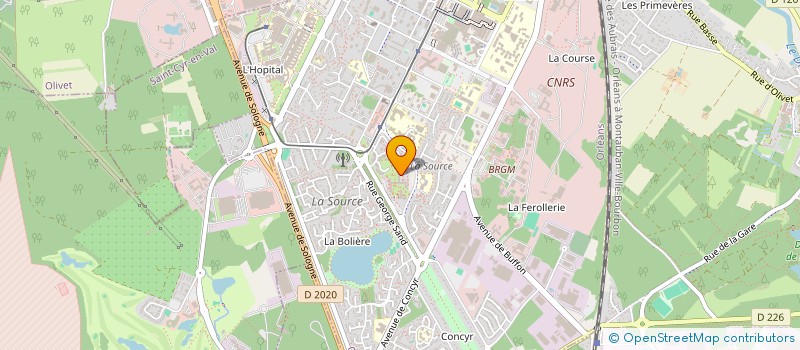 localisation de l'entreprise MADAME LAURE LOGOSSOU à ORLEANS