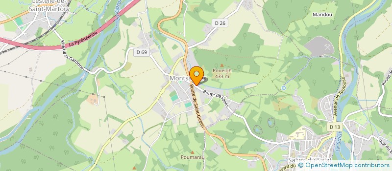 localisation de l'entreprise MADAME LAURE LOWAGIE  MONTSAUNES