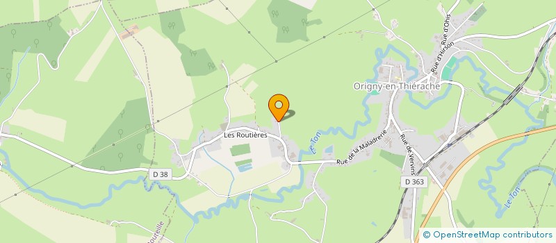 localisation de l'entreprise MADAME LAURE LUCBERT  ORIGNY-EN-THIERACHE