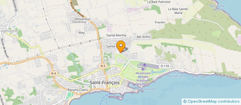 localisation de l'entreprise MADAME LAURE MAIXANT  SAINT-FRANCOIS