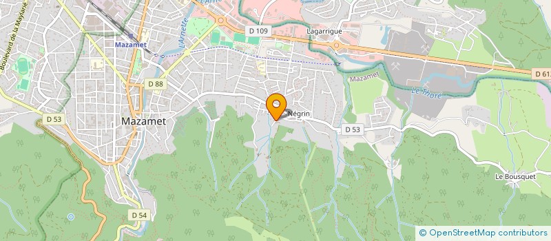 localisation de l'entreprise MADAME LAURE MALET  MAZAMET