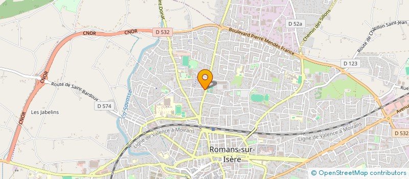 localisation de l'entreprise MADAME LAURE MANEVAL  ROMANS-SUR-ISERE