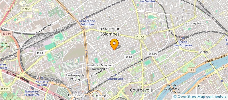localisation de l'entreprise MADAME LAURE MANOUKIAN à LA GARENNE-COLOMBES