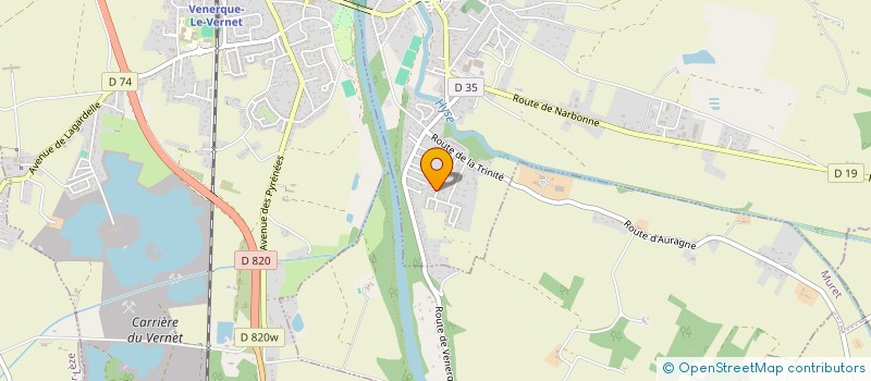 localisation de l'entreprise MADAME LAURE MANZANO à VENERQUE