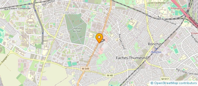 localisation de l'entreprise MADAME LAURE MAREAU  FACHES-THUMESNIL