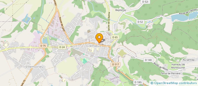 localisation de l'entreprise MADAME LAURE-MARGUERITE HONG  CREMIEU