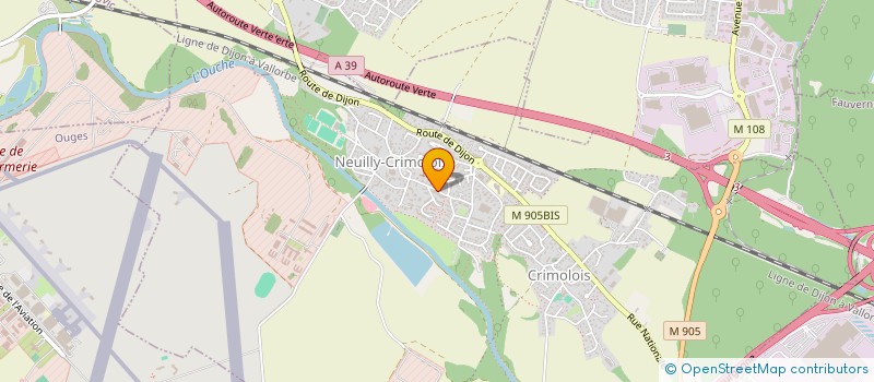 localisation de l'entreprise MADAME LAURE MARIE DENIS  SENNECEY-LES-DIJON