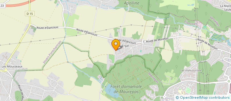 localisation de l'entreprise MADAME LAURE MARIE-THERESE LANGLOIS  JOUARS-PONTCHARTRAIN