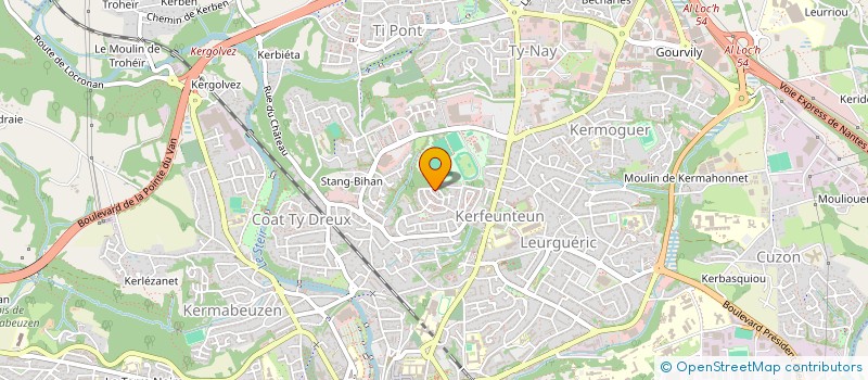 localisation de l'entreprise MADAME LAURE-MARIELLE LENGOUNDA  QUIMPER