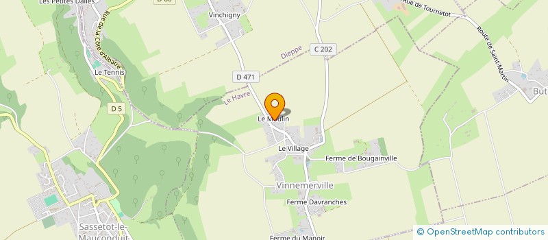 localisation de l'entreprise MADAME LAURE MARIN à VINNEMERVILLE