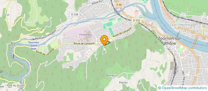 localisation de l'entreprise MADAME LAURE MARTIN à TOURNON-SUR-RHONE