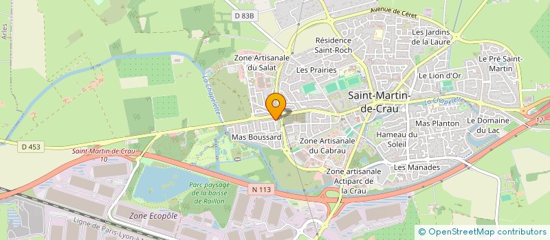 localisation de l'entreprise MADAME LAURE MARTIN à SAINT-MARTIN-DE-CRAU