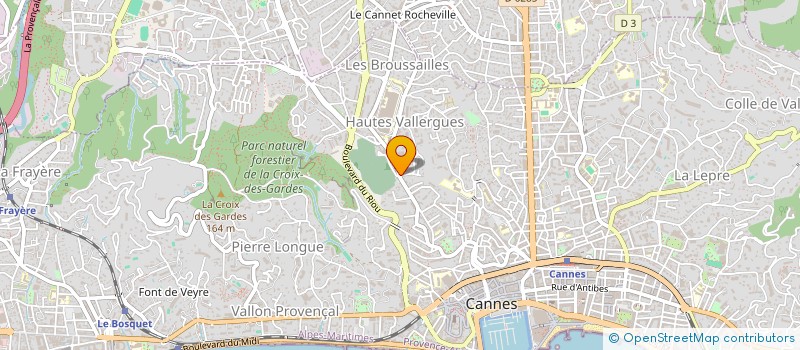 localisation de l'entreprise MADAME LAURE MARTINETTI-MONGE à CANNES