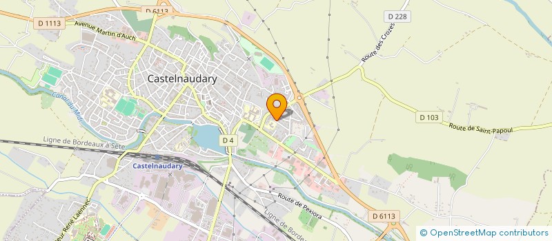 localisation de l'entreprise MADAME LAURE MARTY à CASTELNAUDARY