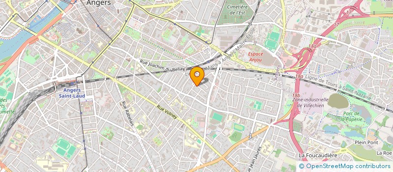 localisation de l'entreprise MADAME LAURE MARYLINE DALLERIT à ANGERS