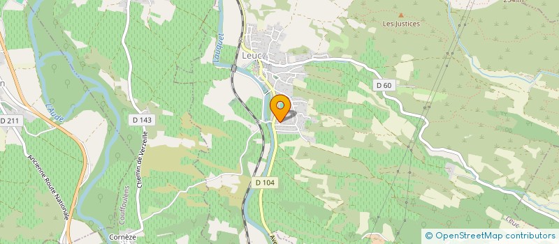 localisation de l'entreprise MADAME LAURE MAUVEZIN  LEUC