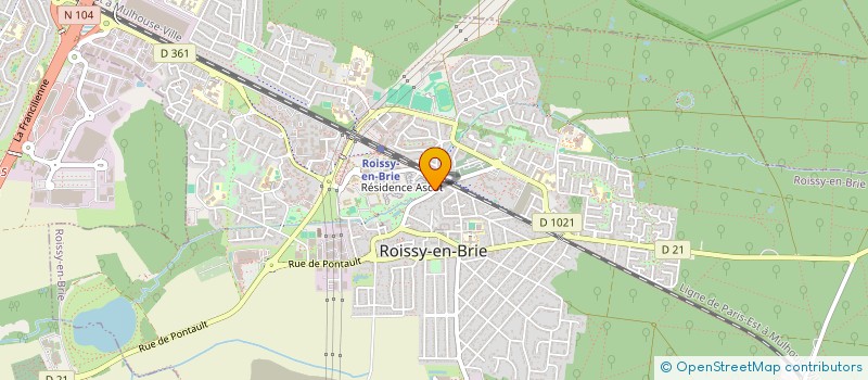 localisation de l'entreprise MADAME LAURE MBOMI LISIKA à ROISSY-EN-BRIE